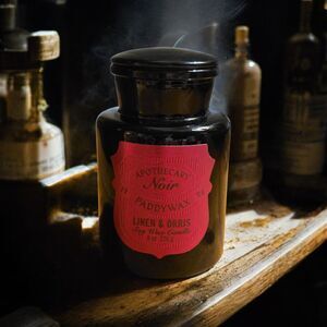 Paddywax Apothecary Noir LINEN & ORRIS Soy Wax Candle 8oz